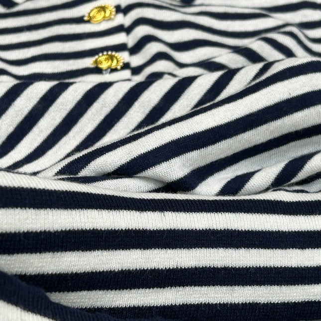STRIPED KNIT SWEATER 25S IN COTTON 266075