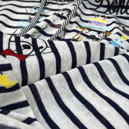 LONG SLEEVE STRIPED T-SHIRT 25S IN COTTON 266046