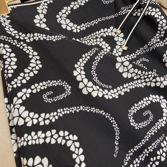 PETAL SNAKE PRINT DRESS 25S IN SILK COTTON 266256