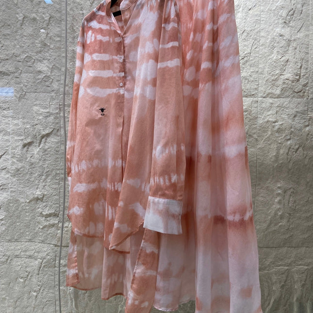 HIGH WAISTED TIE DYE SKIRT 25S IN COTTON 266215