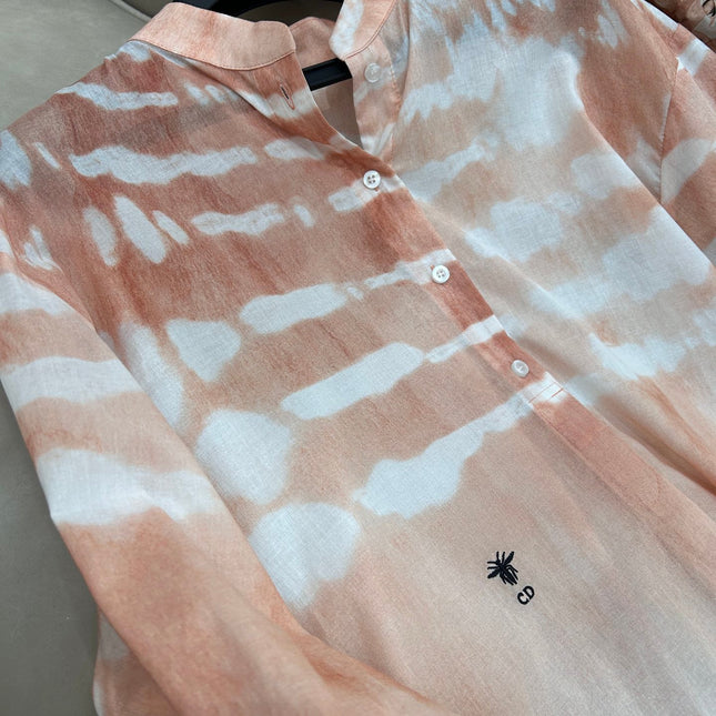 HIGH WAISTED TIE DYE SKIRT 25S IN COTTON 266215