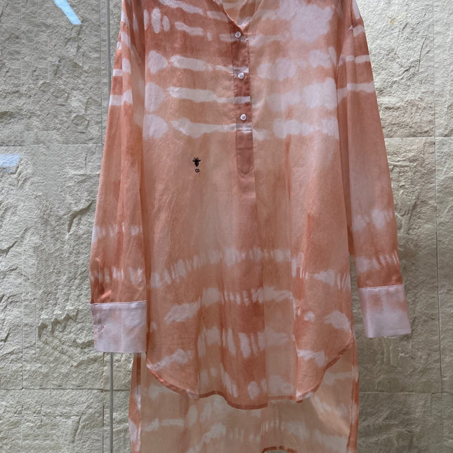 HIGH WAISTED TIE DYE SKIRT 25S IN COTTON 266215