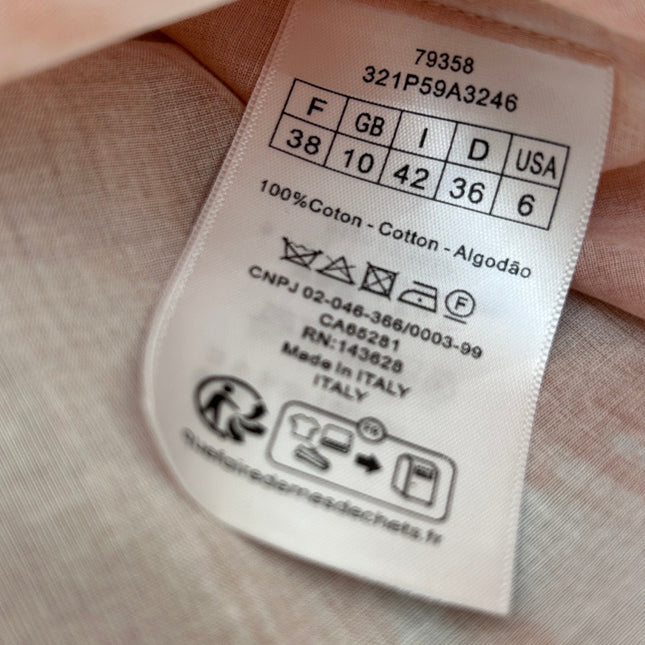 HIGH WAISTED TIE DYE SKIRT 25S IN COTTON 266215