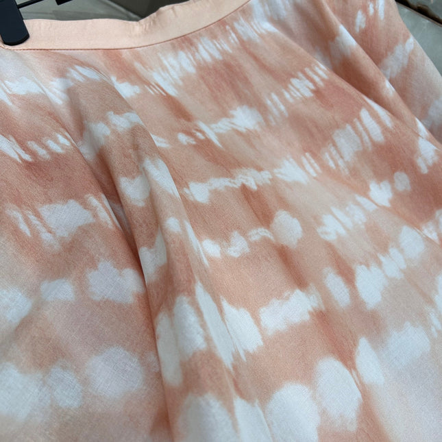 HIGH WAISTED TIE DYE SKIRT 25S IN COTTON 266215