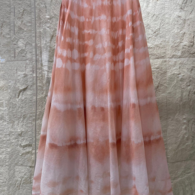 HIGH WAISTED TIE DYE SKIRT 25S IN COTTON 266215