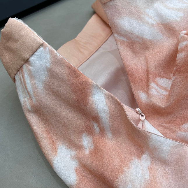 HIGH WAISTED TIE DYE SKIRT 25S IN COTTON 266215