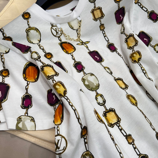 LV T SHIRT 25S IN COTTON 266298