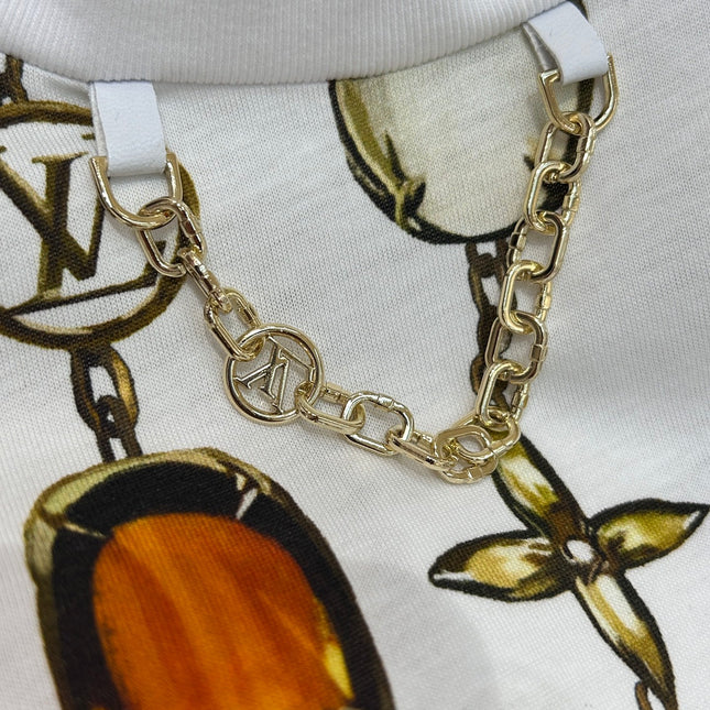 LV T SHIRT 25S IN COTTON 266298