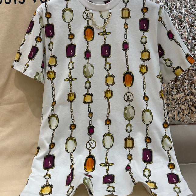 LV T SHIRT 25S IN COTTON 266298