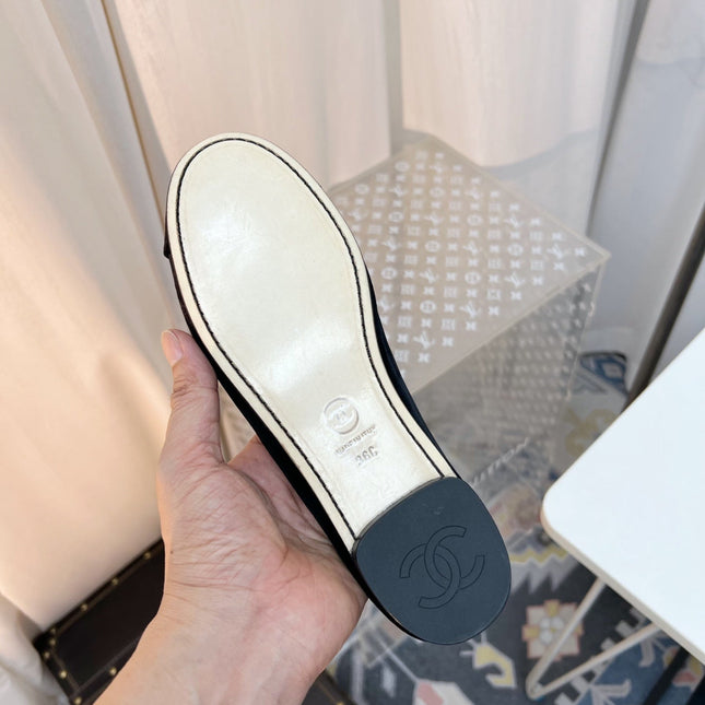 CC MARY JANE FLAT IN BLACK VELVET