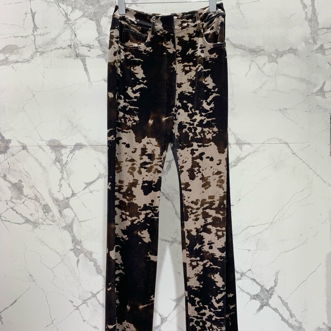 DIOR 25S CORDUROY CAMOUFLAGE PANTS STYLE 006