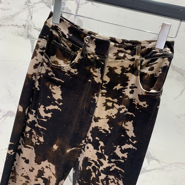 DIOR 25S CORDUROY CAMOUFLAGE PANTS STYLE 006