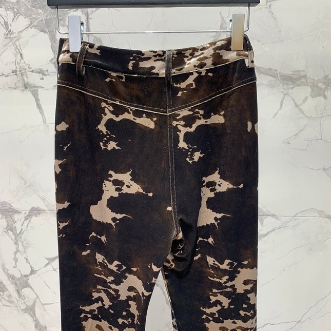 DIOR 25S CORDUROY CAMOUFLAGE PANTS STYLE 006