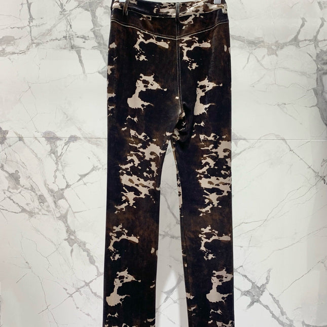DIOR 25S CORDUROY CAMOUFLAGE PANTS STYLE 006