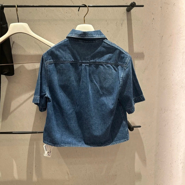 Loewe Denim Shirt Jacket Blue Cotton