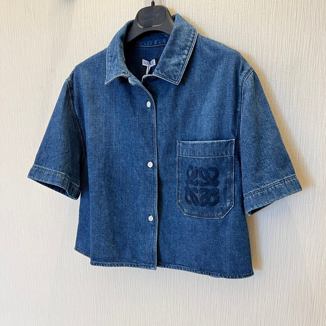 Loewe Denim Shirt Jacket Blue Cotton