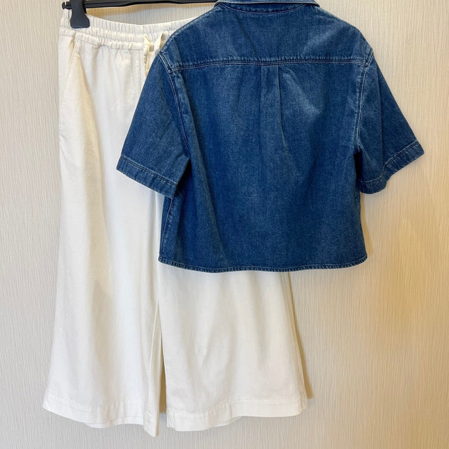 Loewe Denim Shirt Jacket Blue Cotton