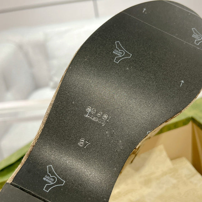 GG HORSEBIT PLATFORM LOAFER LIGHT BROWN CALFSKIN