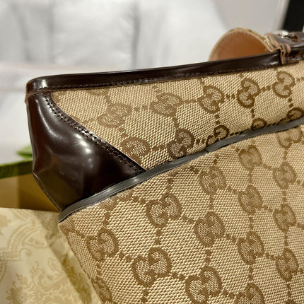 GG HORSEBIT PLATFORM LOAFER LIGHT BROWN CALFSKIN