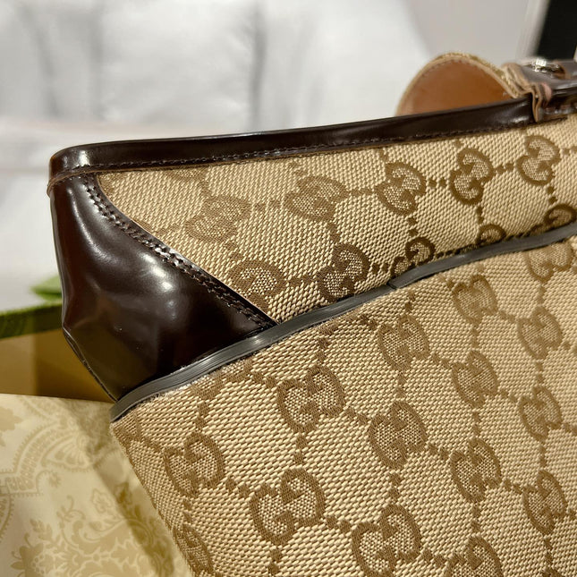 GG HORSEBIT PLATFORM LOAFER LIGHT BROWN CALFSKIN