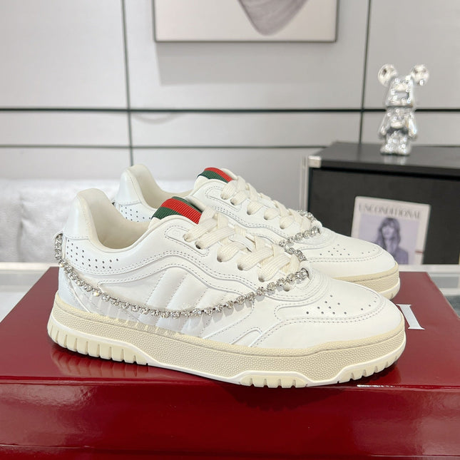 GG RE-WEB SNEAKER FOR COUPLE WHITE