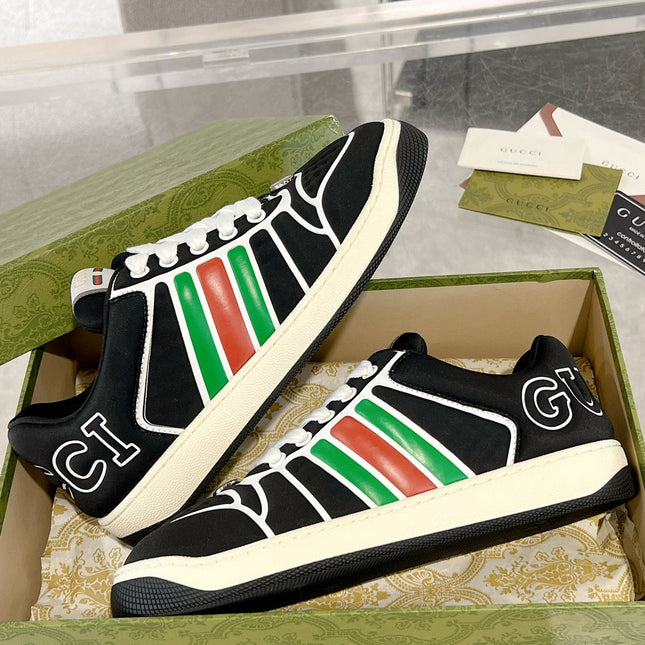 SNEAKER IN BLACK MIX COLORFUL CALFSKIN