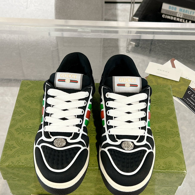 SNEAKER IN BLACK MIX COLORFUL CALFSKIN