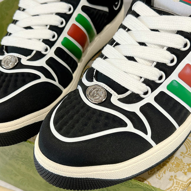 SNEAKER IN BLACK MIX COLORFUL CALFSKIN