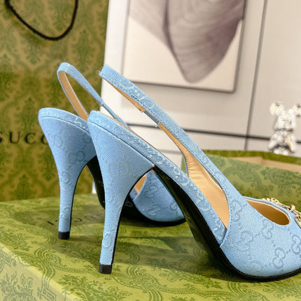 HORSEBIT SLINGBACK 105 IN SKY CANVAS