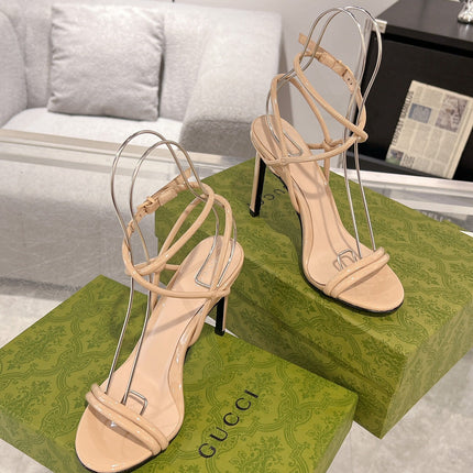 GG 105 STRAPPY SANDAL BEIGE CALFSKIN