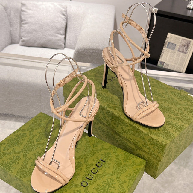 GG 105 STRAPPY SANDAL BEIGE CALFSKIN