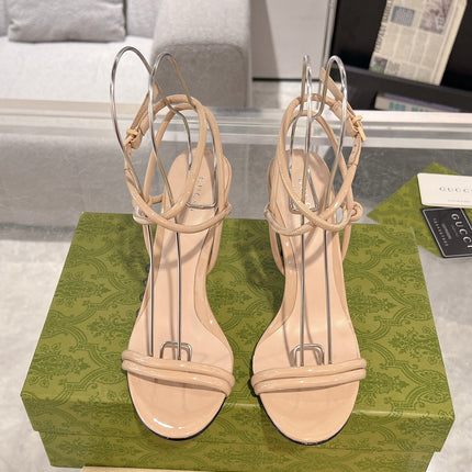 GG 105 STRAPPY SANDAL BEIGE CALFSKIN