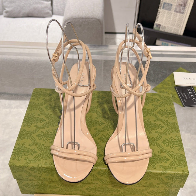GG 105 STRAPPY SANDAL BEIGE CALFSKIN