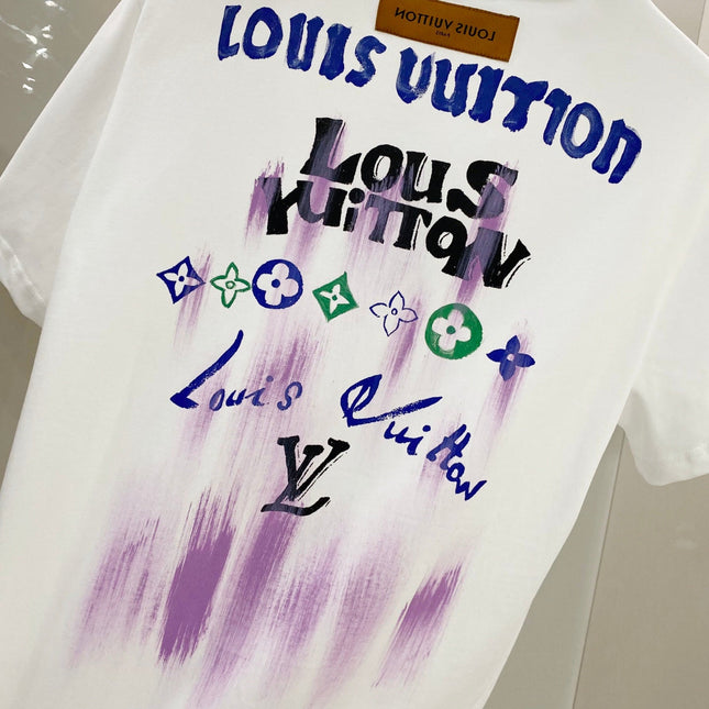 LV SHORT-SLEEVED T-SHIRT WHITE COTTON 238853