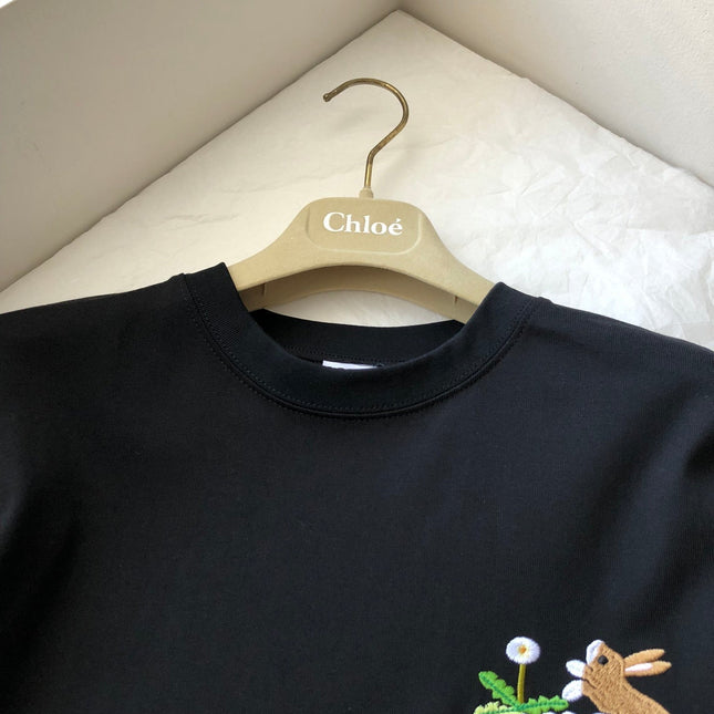Loewe Rabbit T-shirt Black Cotton