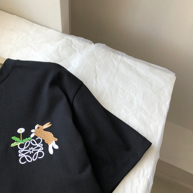 Loewe Rabbit T-shirt Black Cotton
