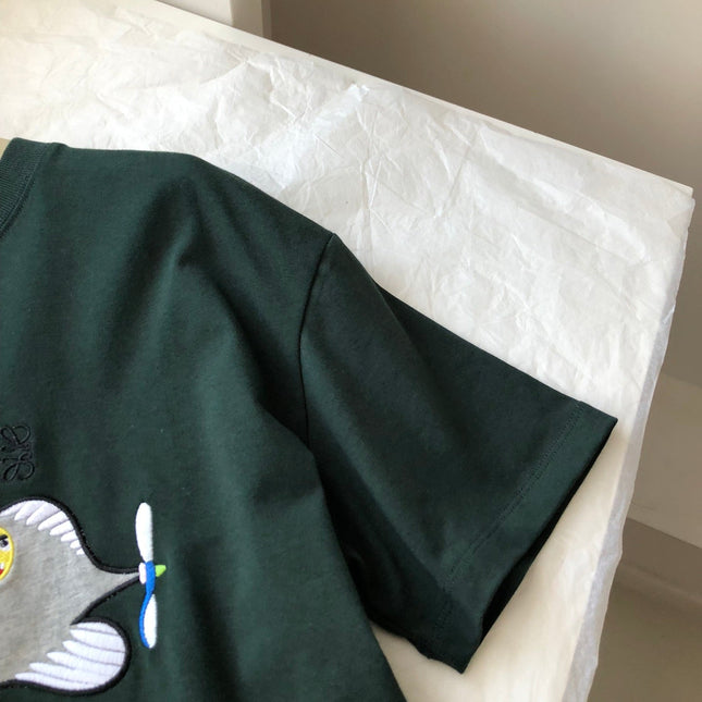 Loewe Submarine T-shirt Green Cotton