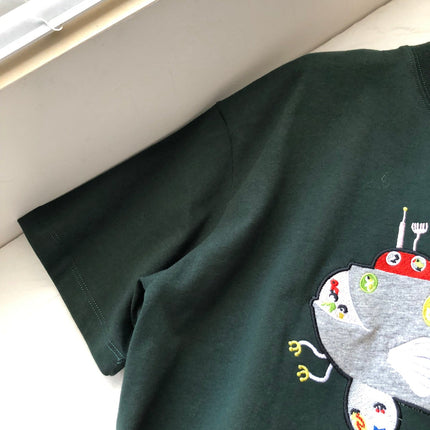 Loewe Submarine T-shirt Green Cotton