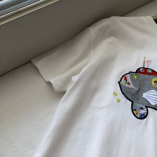 Loewe Submarine T-shirt White Cotton