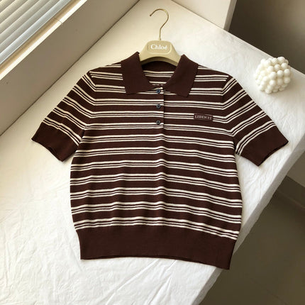 MIUMIU KNIT POLO SHIRT STYLE 212