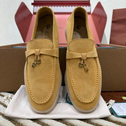 LP LOAFERS 25S IN AMBER YELLOW SUEDE