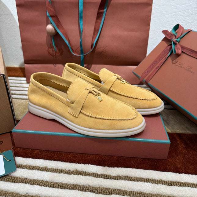 LP LOAFERS 25S IN AMBER YELLOW SUEDE