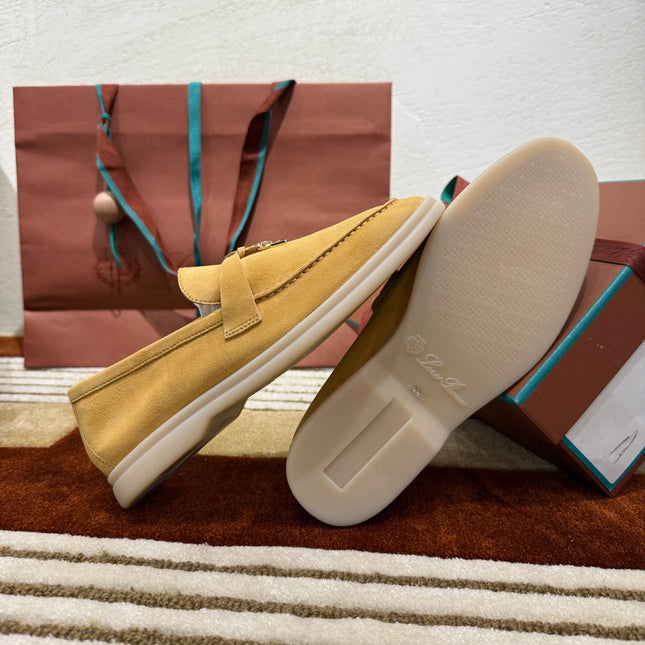 LP LOAFERS 25S IN AMBER YELLOW SUEDE