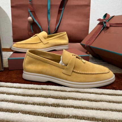 LP LOAFERS 25S IN AMBER YELLOW SUEDE