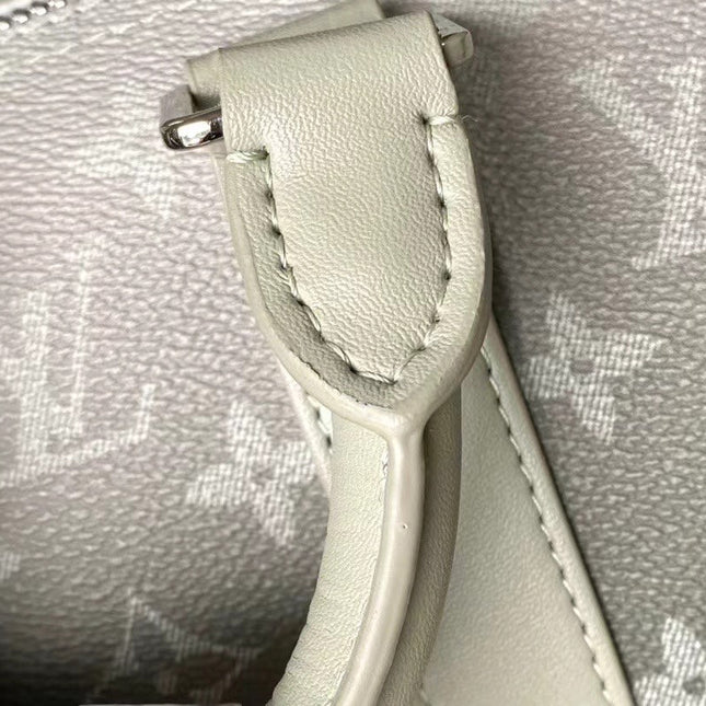 KEEPALL BANDOULIÈRE 25 IN GRAY MONOGRAM GRADIENT CANVAS