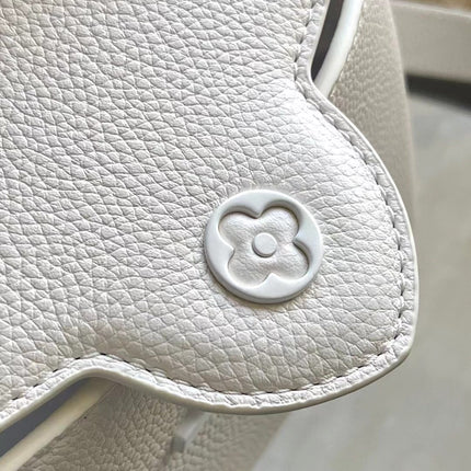 CAPUCINES EAST-WEST MINI 21 IN WHITE TAURILLON