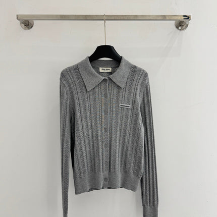 MIUMIU KNIT POLO SHIRT STYLE 61