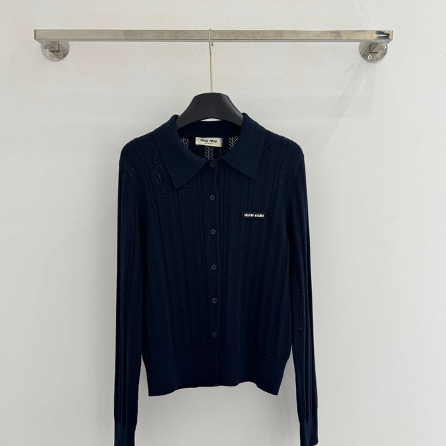 MIUMIU KNIT POLO SHIRT STYLE 61