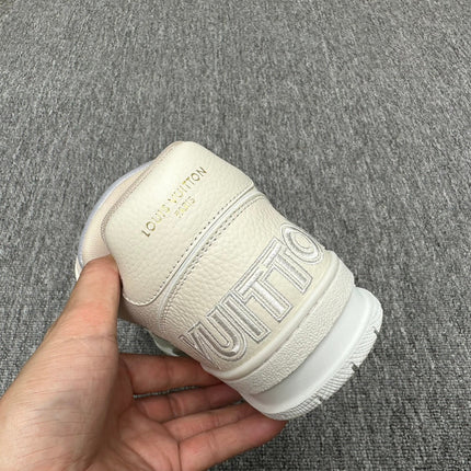 LV TRAINER WHITE MIX GREY MONOGRAM CALFSKIN