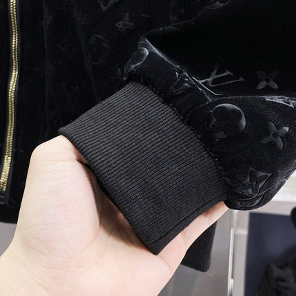 LV JACKET IN BLACK MONOGRAM VELVET 239034